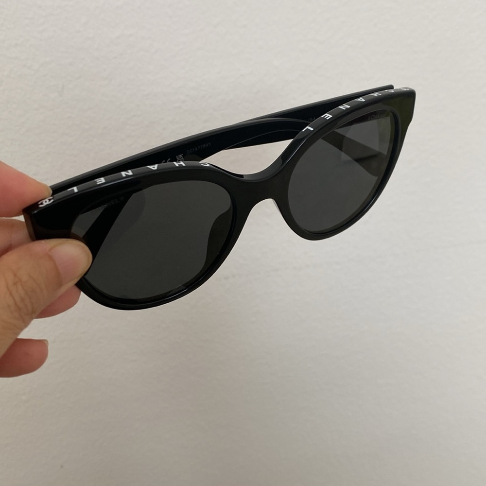 Chanel Butterfly Sunglasses Acetate Black and Pink Ref 5414 1711/S4